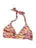 InGear Animal Print Orange Ivory Swimsuit Top Size L - photo 1