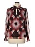 Ann Taylor LOFT 100% Polyester Brown Long Sleeve Blouse Size L - photo 1