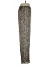By Design 100% Polyester Animal Print Gold Casual Pants Size L - photo 4