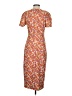 Alexia Admor Floral White Orange Casual Dress Size S - photo 2