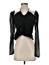 ASTR The Label 100% Polyester Black Long Sleeve Blouse Size S - photo 1