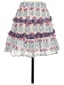 Oliphant 100% Cotton Paisley White Casual Skirt Size XS - photo 2