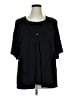 Sag Harbor Black Short Sleeve Henley Size 2X - photo 1