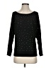 New York & Company Polka Dots Black Pullover Sweater Size S - photo 1