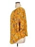 Cato 100% Rayon Yellow 3/4 Sleeve Blouse Size XL - photo 5