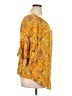 Cato 100% Rayon Yellow 3/4 Sleeve Blouse Size XL - photo 4