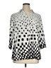 Elementz Silver 3/4 Sleeve Blouse Size 1X - photo 1