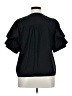 1.State 100% Polyester Black Short Sleeve Blouse Size XL - photo 2