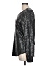 Vocal Metallic Silver Long Sleeve Top Size L - photo 5