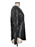 Vocal Metallic Silver Long Sleeve Top Size L - photo 4