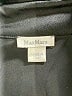 Max Mara 100% Silk Solid Black Long Sleeve Silk Top Size 4 - photo 7