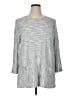 Purejill Silver 3/4 Sleeve Top Size XL - photo 1