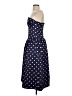 Self-Portrait 100% Polyester Polka Dots Blue Cocktail Dress Size 4 - photo 5