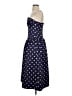 Self-Portrait 100% Polyester Polka Dots Blue Cocktail Dress Size 6 - photo 5
