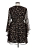 Shein Curve 100% Polyester Animal Print Brown Cocktail Dress Size 14 Plus (1) - photo 2