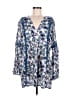 Ella Moss 100% Rayon Paisley Blue Casual Dress Size M - photo 1