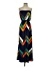 Trixxi Chevron-herringbone Blue Casual Dress Size S - photo 1