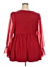 Torrid Red Long Sleeve Blouse Size 3X Plus (3) - photo 2