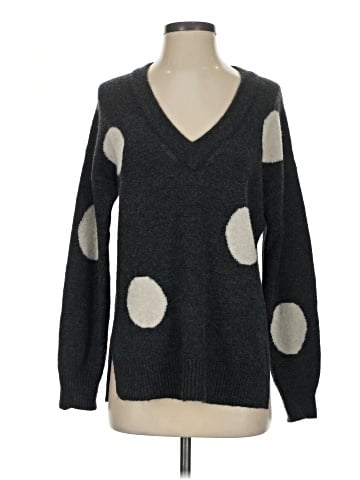 Madewell Dotted Bartlett V-Neck Pullover Sweater in Coziest Yarn (view 1)