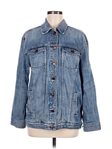 Madewell The Oversized Jean Jacket in Wortham Wash (view 1)
