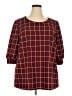 BLOOMCHIC Burgundy 3/4 Sleeve Blouse Size 18 - 20 - photo 1