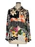 Shana 100% Viscose Print Black Long Sleeve Blouse Size XL - photo 1