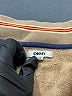 DKNY 100% Cotton Graphic Tan Track Jacket Size 10 - photo 3