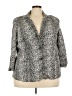 Avenue Animal Print Silver Blazer Size 26 - 28 Plus - photo 1