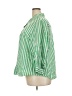 Cato 100% Cotton Stripes Green 3/4 Sleeve Button-Down Shirt Size 26 - 28 - photo 5