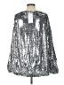 Akira 100% Polyester Silver Cocktail Dress Size L - photo 2