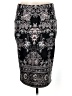 A. Byer Paisley Black Formal Skirt Size M - photo 1