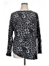 HEATHER Animal Print Silver Long Sleeve T-Shirt Size XL - photo 1