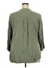 Torrid 100% Rayon Green 3/4 Sleeve Blouse Size 3X Plus (3) - photo 2