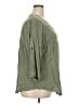 Torrid 100% Rayon Green 3/4 Sleeve Blouse Size 3X Plus (3) - photo 4