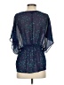 Mossimo Blue Short Sleeve Blouse Size S - photo 2