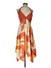 2b bebe Print Orange Cocktail Dress Size XXS (estimated) - photo 1