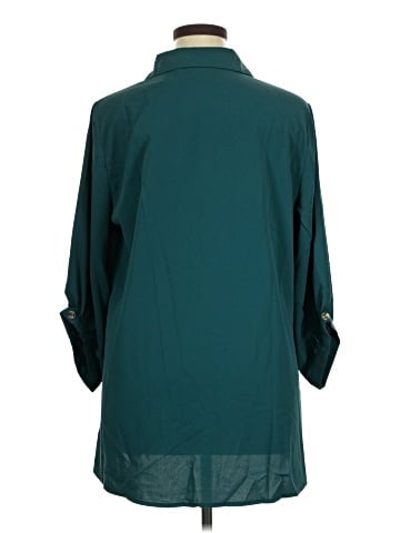 BLOOMCHIC 3/4 Sleeve Button-Down Shirt (view 2)