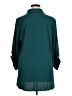 BLOOMCHIC Solid Teal 3/4 Sleeve Button-Down Shirt Size 14 - 16 - photo 2