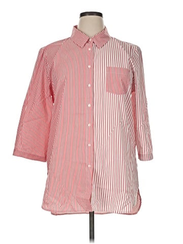 Calvin Klein 3/4 Sleeve Button-Down Shirt (view 1)