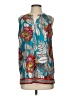 dalia 100% Polyester Teal Sleeveless Blouse Size S - photo 1