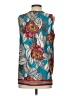 dalia 100% Polyester Teal Sleeveless Blouse Size S - photo 2