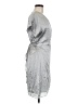 Ellison 100% Polyester Silver Cocktail Dress Size M - photo 4