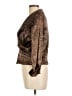 Cachet Metallic Brown Long Sleeve Blouse Size 10 - photo 5
