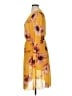 En Focus Studio 100% Polyester Print Yellow Casual Dress Size 14 - photo 5