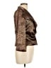 Cachet Metallic Brown Long Sleeve Blouse Size 10 - photo 4