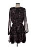 Allison Joy 100% Polyester Black Purple Casual Dress Size S - photo 1