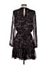 Allison Joy 100% Polyester Black Purple Casual Dress Size S - photo 2