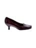 Michelle D. Burgundy Heels Size 6 - photo 1