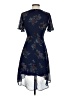 Sequin Hearts 100% Polyester Floral Blue Cocktail Dress Size 3 - photo 2