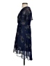 Sequin Hearts 100% Polyester Floral Blue Cocktail Dress Size 3 - photo 5